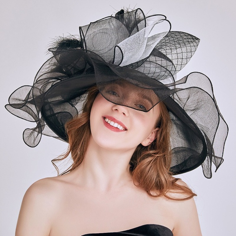Women'S Fashion Kentucky Derby - Chapéus Fascinator de Moda com Flores