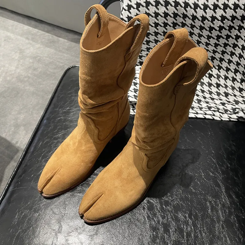 Women'S Fashion Korea - Moda vintage botas de dedos divididos
