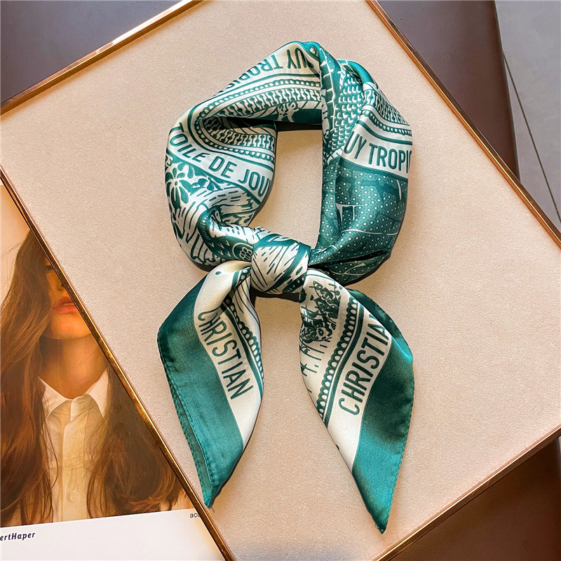 Women Fashion Necktie - Lenço de cetim de seda com