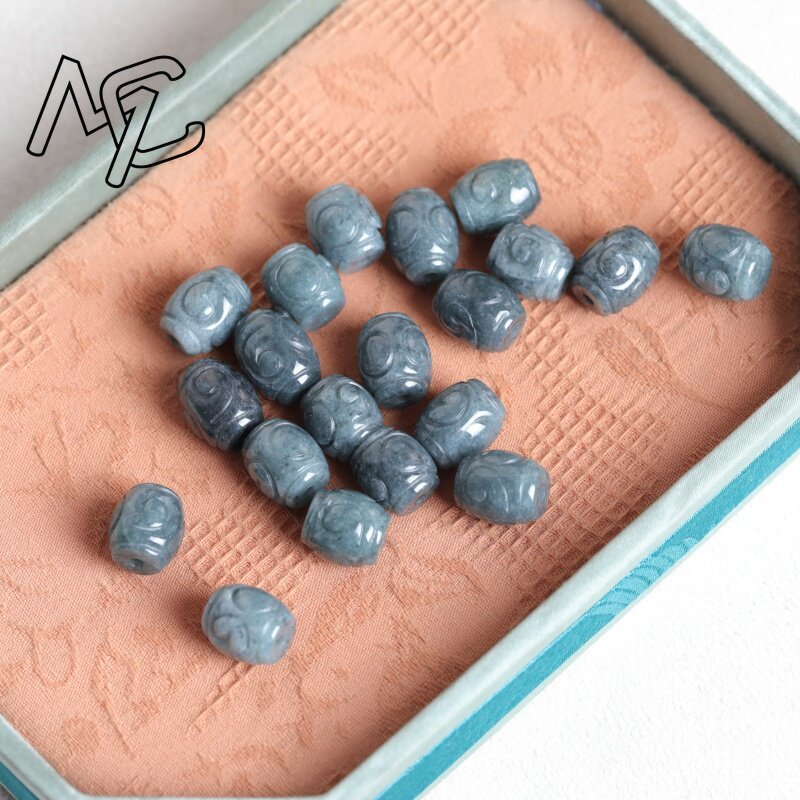 5 Peças de Contas de Jade Azul - Women'S Fashion Jewellery avaliação e preço
