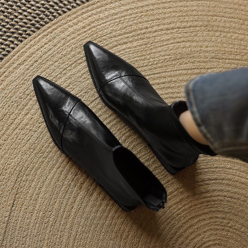 Mulheres apontou botas curtas  - Women'S Fashion Korea avaliação e preço