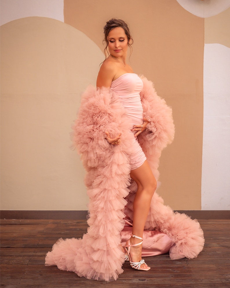 Casaco de Tule com Babados Ros - Women Fashion Photoshoot avaliação e preço