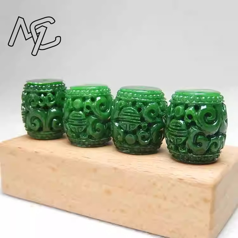 5pc natural verde jade escultu - Women'S Fashion Jewellery avaliação e preço