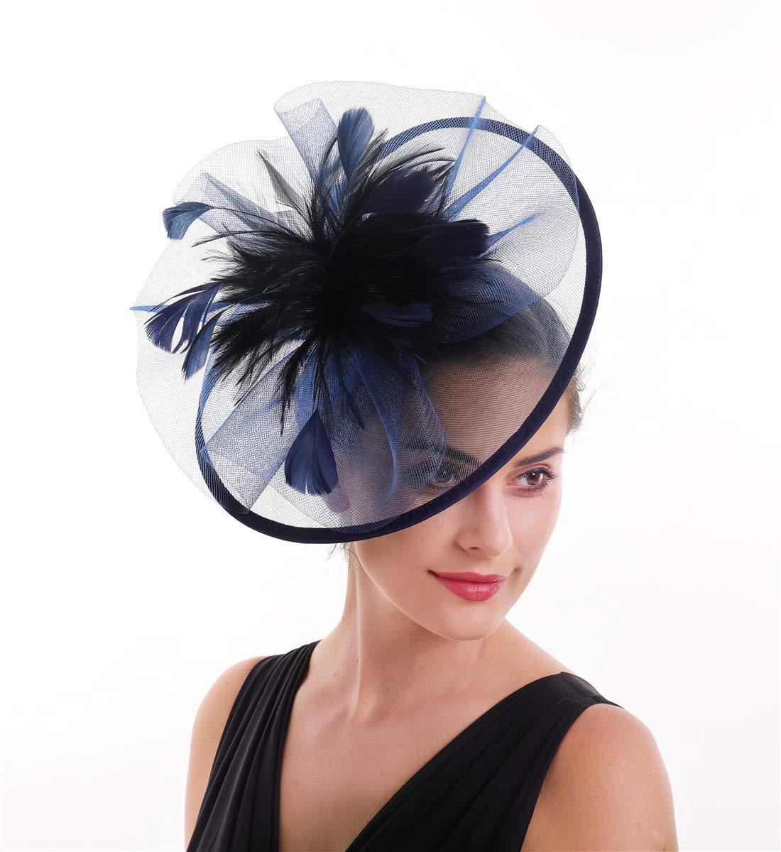 Chapéu Fascinador de Penas par - Women'S Fashion Kentucky Derby avaliação e preço