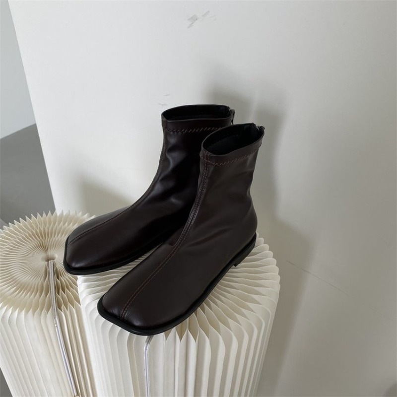 Botas Femininas de Couro Genuí - Women'S Fashion Korea avaliação e preço