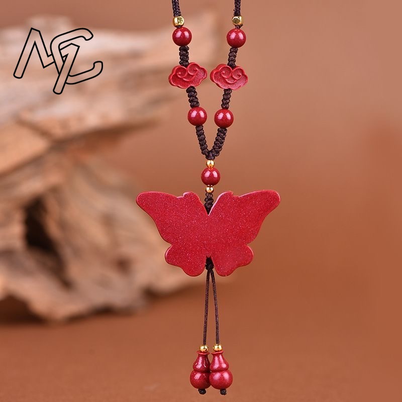 Moda vermelho cinábrio jade bo - Women'S Fashion Jewellery avaliação e preço