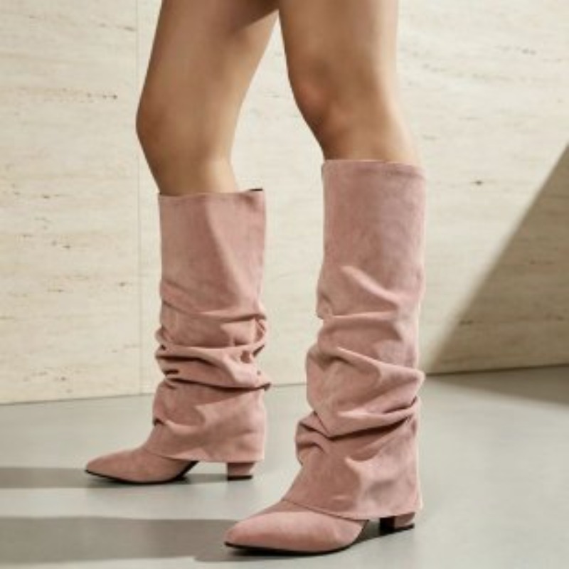 Botas Femininas de Cano Longo  - Women'S Fashion Knee High Boots avaliação e preço