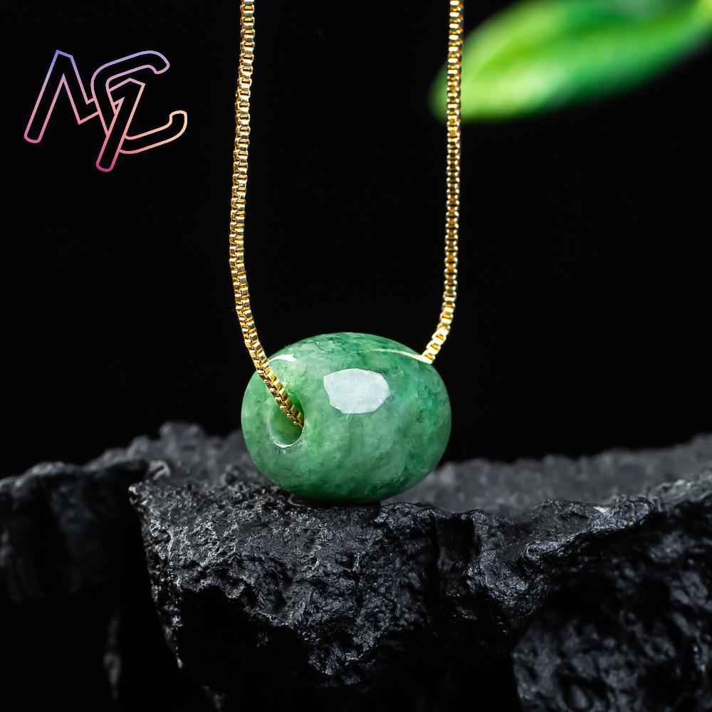 Natural real jade grânulo ping - Women'S Fashion Jewellery avaliação e preço