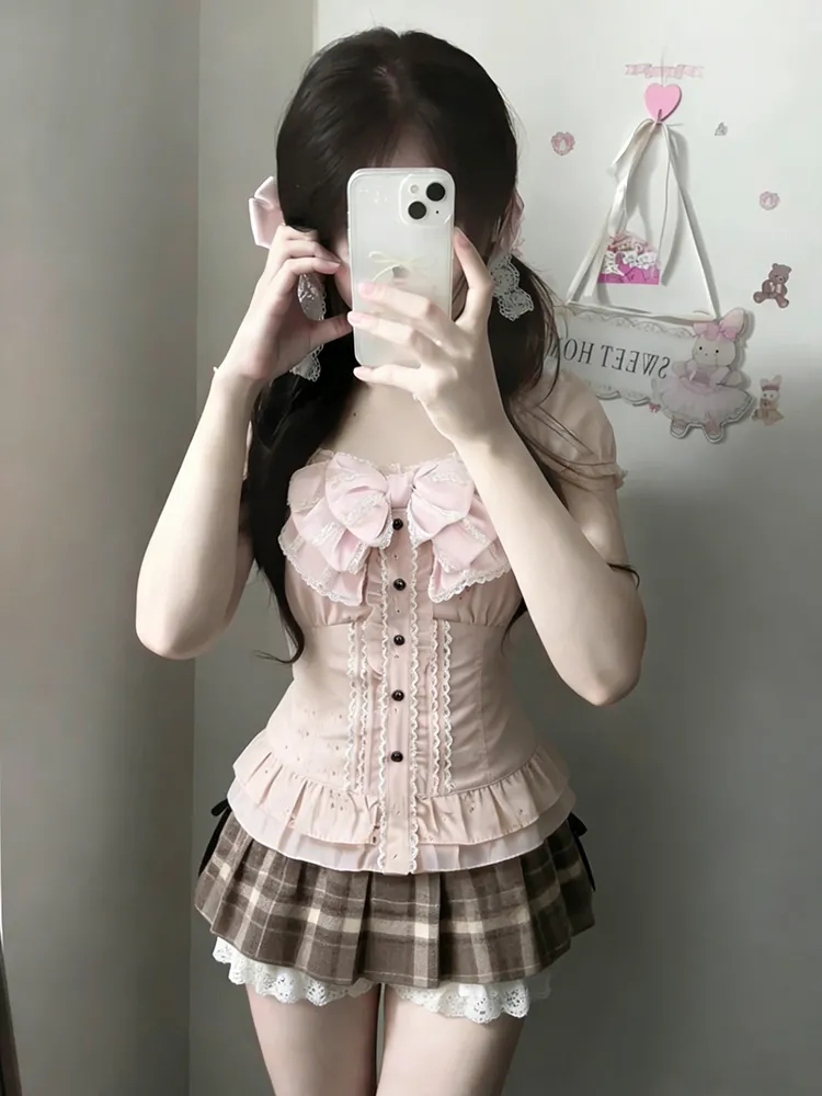 Conjunto de Três Peças Japonês - Lace Trim Cami avaliação e preço